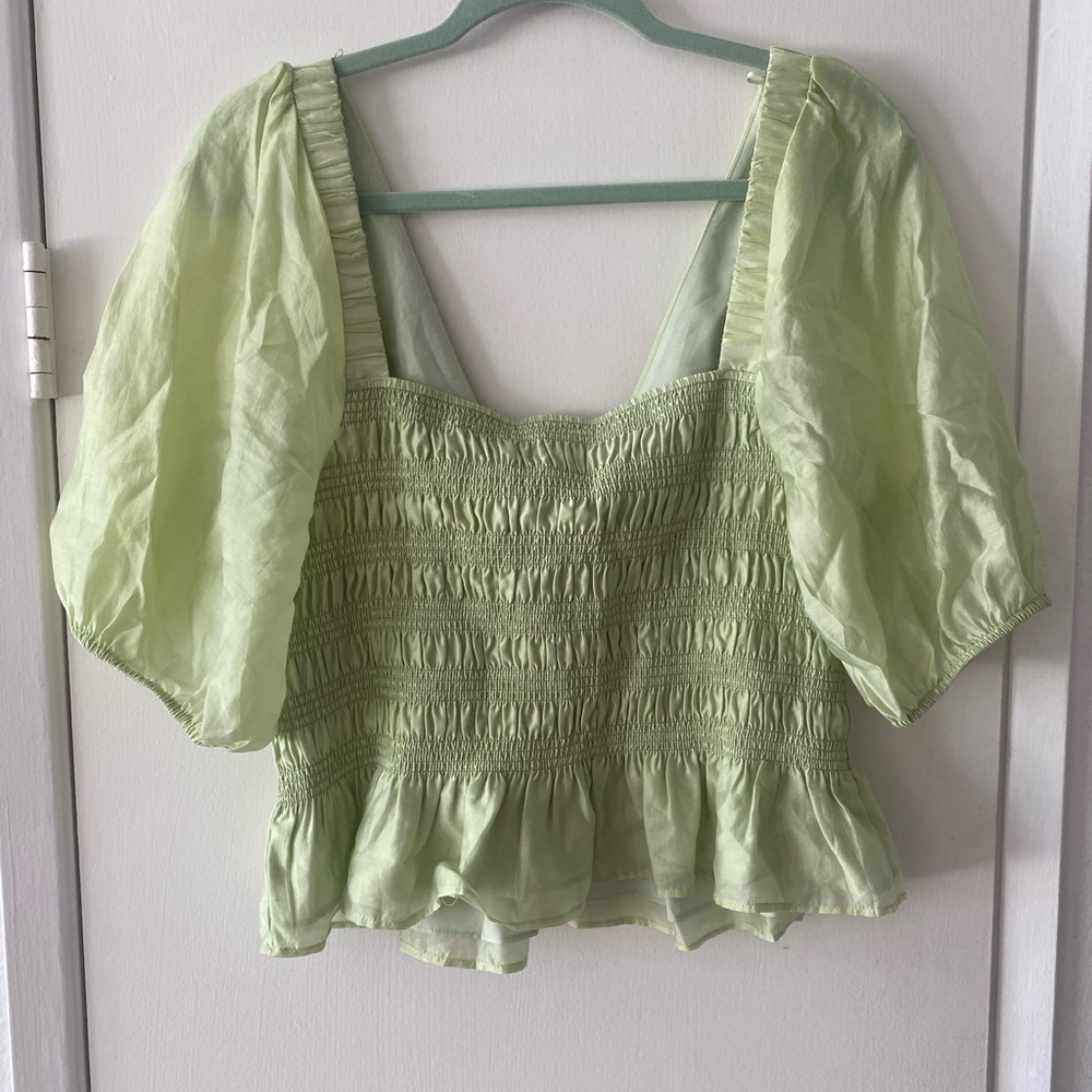 WAYF Lemongrass Cropped Top - Picture 3 of 3